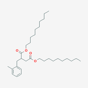 molecular formula C32H54O4 B15488440 Didecyl 2-[(2-methylphenyl)methyl]butanedioate CAS No. 5864-88-0