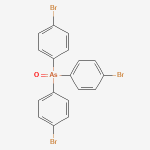 molecular formula C18H12AsBr3O B15488450 Tris(4-bromophenyl)arsane oxide CAS No. 4964-26-5