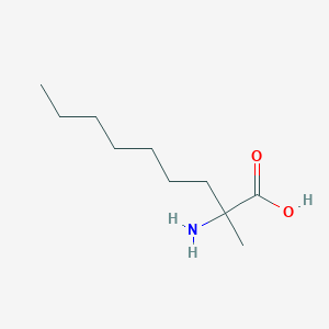 molecular formula C10H21NO2 B15488456 2-Amino-2-methylnonanoic acid CAS No. 5472-94-6