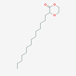 molecular formula C18H34O3 B15488480 3-Tetradecyl-1,4-dioxan-2-one CAS No. 6005-35-2