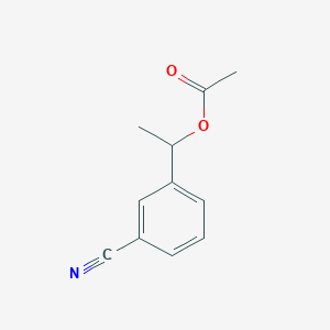 molecular formula C11H11NO2 B15488553 1-(3-Cyanophenyl)ethyl acetate CAS No. 5338-89-6