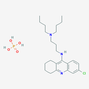 molecular formula C24H39ClN3O4P B15488628 N',N'-dibutyl-N-(6-chloro-1,2,3,4-tetrahydroacridin-9-yl)propane-1,3-diamine;phosphoric acid CAS No. 5442-78-4