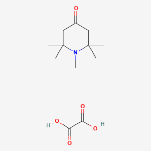 molecular formula C12H21NO5 B15488715 Oxalic acid;1,2,2,6,6-pentamethylpiperidin-4-one CAS No. 6636-26-6