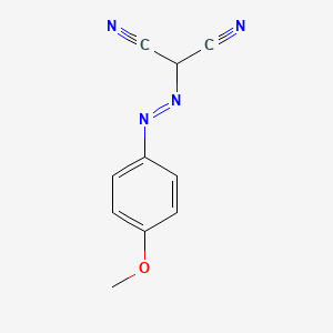 molecular formula C10H8N4O B15488787 [(e)-(4-Methoxyphenyl)diazenyl]propanedinitrile CAS No. 5436-32-8