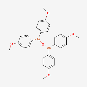 molecular formula C28H28As2O5 B15488848 Tetrakis(4-methoxyphenyl)diarsoxane CAS No. 6960-52-7