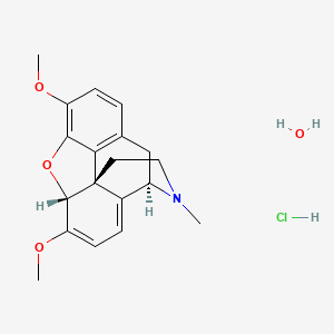 molecular formula C19H24ClNO4 B15488875 Thebaine hydrochloride monohydrate CAS No. 5967-74-8