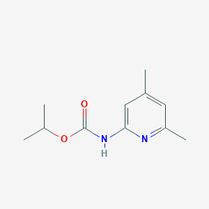 molecular formula C11H16N2O2 B15489038 isopropyl N-(4,6-dimethyl-2-pyridyl)carbamate CAS No. 5327-20-8