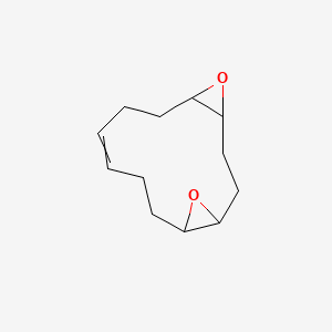 molecular formula C12H18O2 B15489053 5,14-Dioxatricyclo[11.1.0.0~4,6~]tetradec-9-ene CAS No. 4744-26-7
