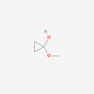 molecular formula C4H8O2 B15489061 1-Methoxycyclopropan-1-ol CAS No. 5009-28-9