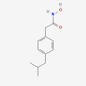 molecular formula C12H17NO2 B15489082 N-hydroxy-2-[4-(2-methylpropyl)phenyl]acetamide CAS No. 3347-48-6