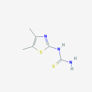 molecular formula C6H9N3S2 B15489166 N-(4,5-Dimethyl-1,3-thiazol-2-yl)thiourea CAS No. 7170-81-2