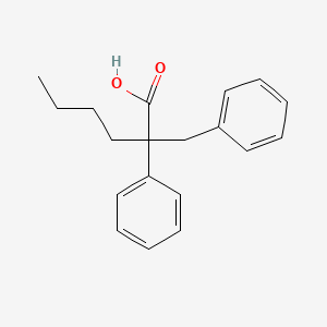 molecular formula C19H22O2 B15489168 2-Benzyl-2-phenylhexanoic acid CAS No. 2955-43-3