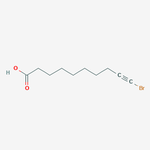molecular formula C10H15BrO2 B15489179 9-Decynoic acid, 10-bromo- CAS No. 10499-85-1