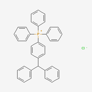 molecular formula C37H30ClP B15489205 [4-(Diphenylmethyl)phenyl](triphenyl)phosphanium chloride CAS No. 6002-32-0