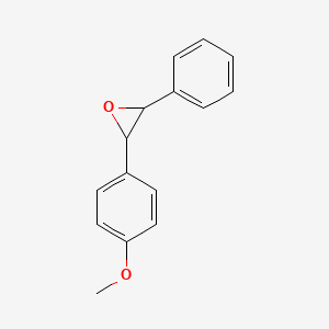 molecular formula C15H14O2 B15489212 Oxirane, 2-(4-methoxyphenyl)-3-phenyl- CAS No. 5814-81-3