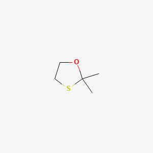 molecular formula C5H10OS B15489241 2,2-Dimethyl-1,3-oxathiolane CAS No. 5684-31-1