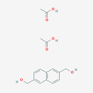 molecular formula C16H20O6 B15489246 Acetic acid--(naphthalene-2,6-diyl)dimethanol (2/1) CAS No. 5859-92-7