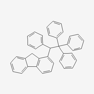 molecular formula C39H30 B15489446 1-(1,2,2,2-Tetraphenylethyl)-9h-fluorene CAS No. 5470-63-3