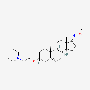 molecular formula C26H44N2O2 B15489471 N,N-Diethyl-2-{[17-(methoxyimino)androst-5-en-3-yl]oxy}ethan-1-amine CAS No. 6157-77-3