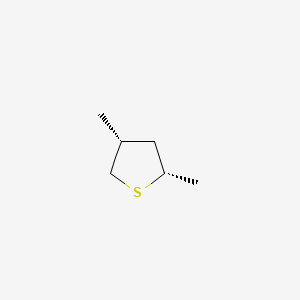 molecular formula C6H12S B15489505 cis-2,4-Dimethylthiacyclopentan CAS No. 5161-79-5