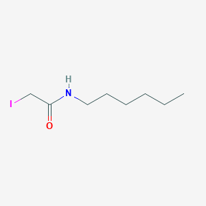 molecular formula C8H16INO B15489528 N-Hexyl-2-iodoacetamide CAS No. 5345-63-1