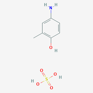 molecular formula C7H11NO5S B15489535 4-Amino-2-methylphenol;sulfuric acid CAS No. 6274-30-2
