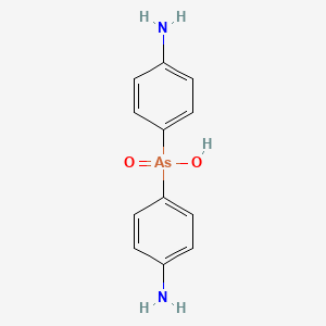 molecular formula C12H13AsN2O2 B15489573 Bis(4-aminophenyl)arsinic acid CAS No. 6309-25-7