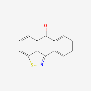 molecular formula C14H7NOS B15489580 14-Thia-15-azatetracyclo[7.6.1.02,7.013,16]hexadeca-1(15),2,4,6,9(16),10,12-heptaen-8-one CAS No. 6313-41-3