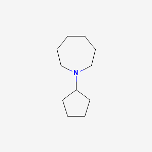 molecular formula C11H21N B15489586 1-Cyclopentylazepane CAS No. 5024-91-9