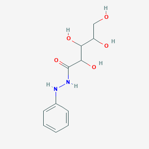 molecular formula C11H16N2O5 B15489595 L-Arabinoic acid, 2-phenylhydrazide CAS No. 5346-84-9