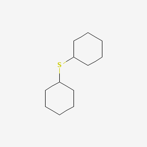 molecular formula C12H22S B15489629 Dicyclohexyl sulphide CAS No. 7133-46-2