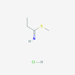 molecular formula C4H10ClNS B15489637 Methyl propanimidothioate;hydrochloride CAS No. 5415-96-3