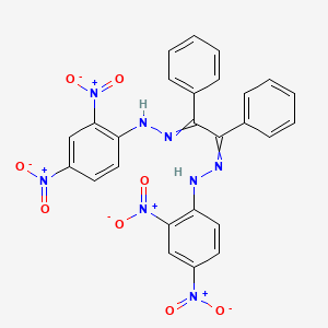 molecular formula C26H18N8O8 B15489638 N-[[2-[(2,4-dinitrophenyl)hydrazinylidene]-1,2-diphenylethylidene]amino]-2,4-dinitroaniline CAS No. 5000-61-3