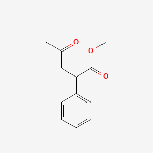 molecular formula C13H16O3 B15489675 Ethyl 4-oxo-2-phenylpentanoate CAS No. 6303-83-9