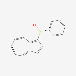 molecular formula C16H12OS B15489676 1-(Phenylsulfinyl)azulene CAS No. 10437-67-9