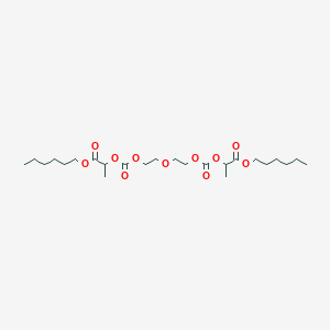 molecular formula C24H42O11 B15489679 Dihexyl 2,14-dimethyl-4,12-dioxo-3,5,8,11,13-pentaoxapentadecane-1,15-dioate CAS No. 5396-39-4