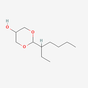 molecular formula C11H22O3 B15489684 2-(1-Ethylpentyl)-1,3-dioxan-5-ol CAS No. 4969-00-0