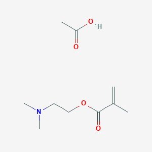 molecular formula C10H19NO4 B154897 2-Propenoic acid, 2-methyl-, 2-(dimethylamino)ethyl ester, acetate CAS No. 10018-87-8