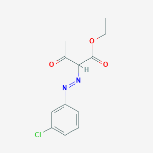 molecular formula C12H13ClN2O3 B15489712 2-((m-Chlorophenyl)azo)-3-oxobutyric acid ethyl ester CAS No. 5869-59-0