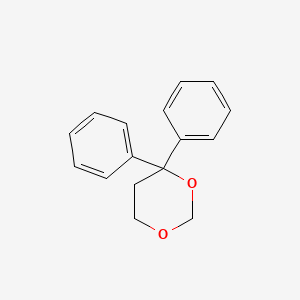 molecular formula C16H16O2 B15489728 1,3-Dioxane, 4,4-diphenyl- CAS No. 5702-27-2