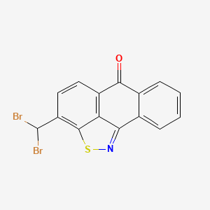 molecular formula C15H7Br2NOS B15489752 3-(Dibromomethyl)-6h-anthra[9,1-cd][1,2]thiazol-6-one CAS No. 6337-13-9