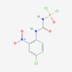 molecular formula C7H5Cl3N3O4P B15489922 1-(4-Chloro-2-nitrophenyl)-3-dichlorophosphorylurea 