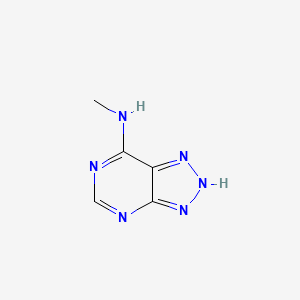 molecular formula C5H6N6 B15489944 N-methyl-2H-triazolo[4,5-d]pyrimidin-7-amine CAS No. 6316-99-0