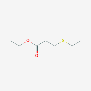 molecular formula C7H14O2S B15489961 Ethyl 3-ethylsulfanylpropanoate CAS No. 5402-68-6