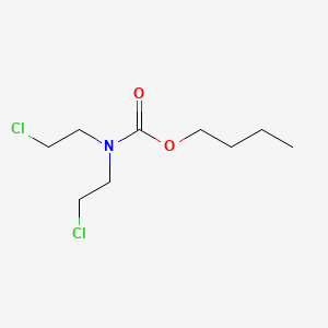 molecular formula C9H17Cl2NO2 B15490015 butyl N,N-bis(2-chloroethyl)carbamate CAS No. 5467-16-3