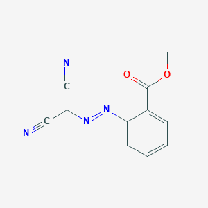 molecular formula C11H8N4O2 B15490084 Methyl 2-(dicyanomethyldiazenyl)benzoate CAS No. 5466-16-0