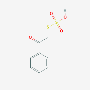 molecular formula C8H8O4S2 B15490119 (2-Sulfosulfanylacetyl)benzene 