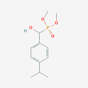 molecular formula C12H19O4P B15490120 Dimethoxyphosphoryl-(4-propan-2-ylphenyl)methanol CAS No. 6329-52-8