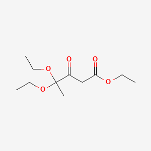 molecular formula C11H20O5 B15490232 Ethyl 4,4-diethoxy-3-oxopentanoate CAS No. 6312-89-6