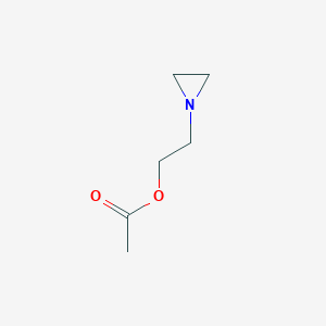 molecular formula C6H11NO2 B15490262 2-(Aziridin-1-yl)ethyl acetate CAS No. 6498-79-9